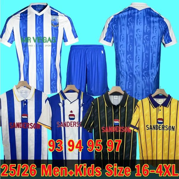 25 26 Sheffields Wednesdays soccer jerseys 2025 Will Vaulks Callum Paterson Michael Smith Tyreeq Bakinson Mallik Wilks football shirts 93 94 95