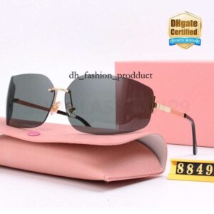 miuly sunglasses Luxury Designer Sunglasses For Women Rectangle Square Vintage Shades Driving Polarized Sunglass Male Sun Glasses Fashion Metal Plank Sunglas ac3