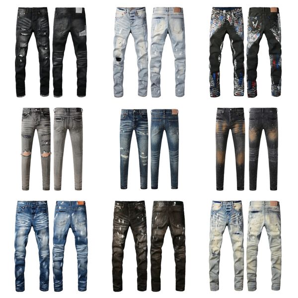 men jeans mens designer jean pants brand baggy womens retro casual hip hop streetwear designers joggers pant hole black skinny slim Jeans uomo rock man