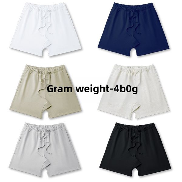 Heavy 430G shorts, men's sports and fitness pants, loose capri pants
