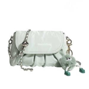 High quality chain texture crossbody small bag for women's new fashionable and versatile mobile phone small bag soft leather summer cloud bag