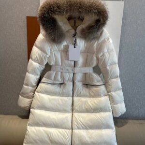 Womens Winter Puffy Jackets coat designer woman Fashion Down jacket Hood Removable Woman Designer Fluffy Long Down Coat Female Coats