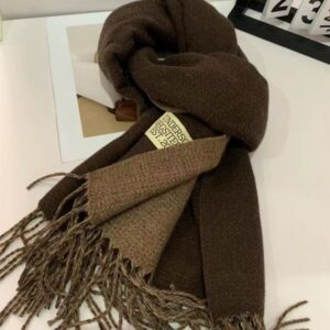 Double sided solid color imitation cashmere scarf –82124