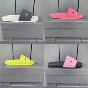 Designer Men Sandals Women Slides Classic Flat Sliders Summer Leather Comfortable Unisex Outdoor Pool Beach Scuffs man Slippers 35-46