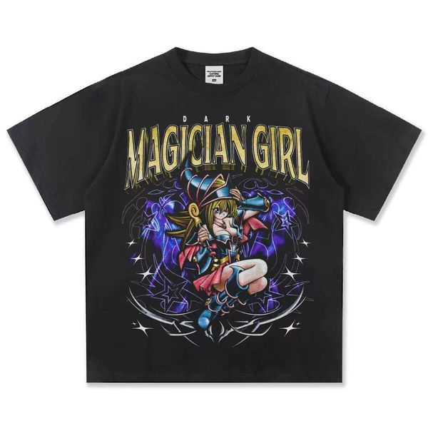 Clothing Manufacturer Summer New 100% Cotton 300g Printed Letter Short Sleeve Men's Washed T-Shirt