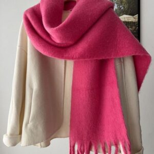 Korean style autumn and winter warm shawl dual-purpose long couple scarf –830951
