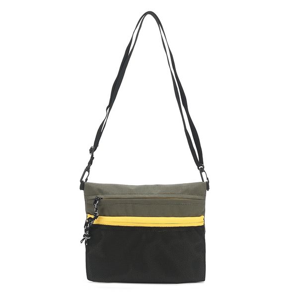 Men's bag advanced sense waterproof crossbody bag leisure sports large capacity shoulder bag small skew satchel wholesale