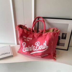 Toth Ladies Beach Bag Large capacity single shoulder Handcrafted tassel denim print commuter 2025