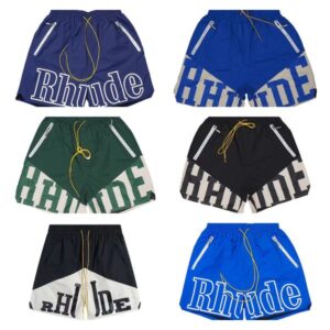 Rhude Shorts Designer Mens Rhude Shorts Mens runrun Swim Short men Knee Length Hip Hop High Street Sports golf shorts men kapital shorts Training Beach Pants