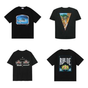Rhude 24ss Mens T Shirt High Quality Tess Designer Casual Fashion Short Sleeve Men Women Print Casual Loose Round Neck Tshirts cole buxton t shirt US Size S M L XL XXL