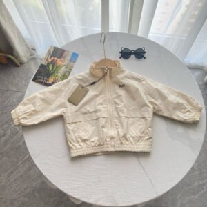 24ss Designer Clothes Baby Windbreaker Boys Girl Jackets Children Cotton Zipper Coat Casual Outerwear Kids Custom Made