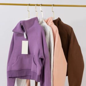 Women Yoga Hoodie Half-Zip Stand Collar Breathable Comfortable Cotton Sweatshirt Gym Fitness Yoga Practice Sport Wear Fashion sweatshirt jacket Pullover