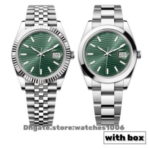 Mens Mechanical Watches date just High quality Designer Sapphire mirror surface 904L Stainless steel Watch 41MM Luminous waterproof watch