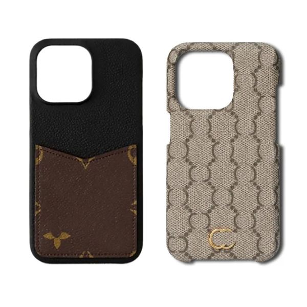 Designers Phone Cases wallet card pocket For iPhone 16 Pro Max case 15 Plus 14Pro 13 12 11 P Designer Fashion Creative Cell phone Case back Cover dirt-resistant