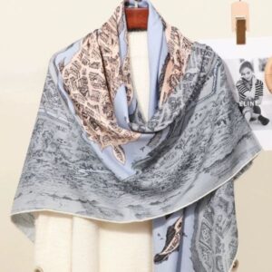 Silk wool shawl collection double-sided same color fashionable women's scarf –826605