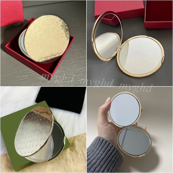 Fahion Women Men Cosmetic Mirrors Portable Make-up Mirror With Box 18216