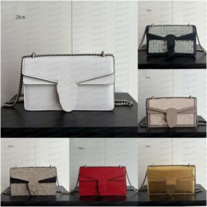 Fashionable Women's Bag High-Quality Canvas Bag High-Quality Leather Chain Bag Designer Bag Shoulder Bag Crossbody Bag