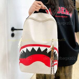 Designer Bag Luxury Bag Tote Bag Backpack Shark Fashion Simple Shark Mouth Backpack For Middle And High School Students College Trendy Versatile Couple