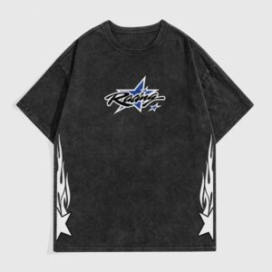 Men's Short Plus Size T-Shirt Washed Vintage Loose Trendy Brand Pure Cotton Half Sleeve