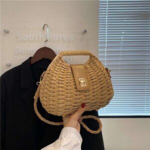 Bohemian Style Straw for Women 2025 New Trendy Versatile Crossbody Bag Summer Woven Handbag