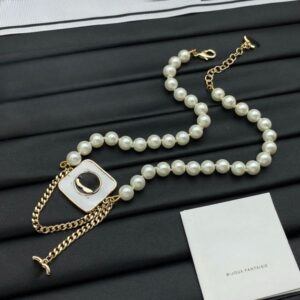 Designer Necklace Women Choker Pearl Pendant Womens 18k Gold Plated Engagement High Quality Party Wedding Jewelry Gift
