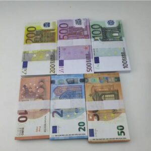 Party Supplies Movie Money Banknote 5 10 20 50 Euros Realistic Toy Bar Props Copy Currency Faux-billets 100Pcs/Pack