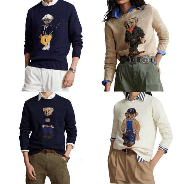 bear sweater men designer bear sweater women Knitted Pullover Coat Letter Embroidery Winter Mens Clothe Womens Jumpers Man sweater asian size