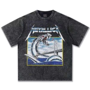 Loose Fit Oversized Short Sleeve Printed Letter Casual Washed Summer New T-Shirt