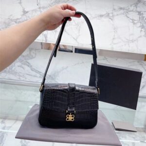 Fashion shoulder bag designer brand messenger bag 2022 autumn and winter new crocodile pattern metal sequins letter square bag high-quality luxury wallet