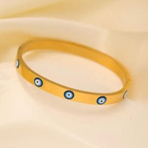 Wholesale Popular Simple Stainless Steel Evil Eyes Adjustable Size Bracelet Colorproof And Rust Proof Temperament High-Grade Jewelry For Men