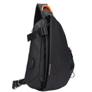 Function crossbody bag men's bag new fashion large capacity single shoulder bag motorcycle backpack fashion brand chest bag outside