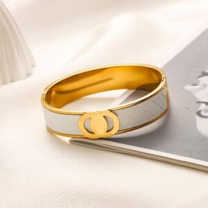 Designer Bracelet Brand Jewelry Stainless Steel Gold Plated Birthday Luxury Bangle High Quality Wedding Party