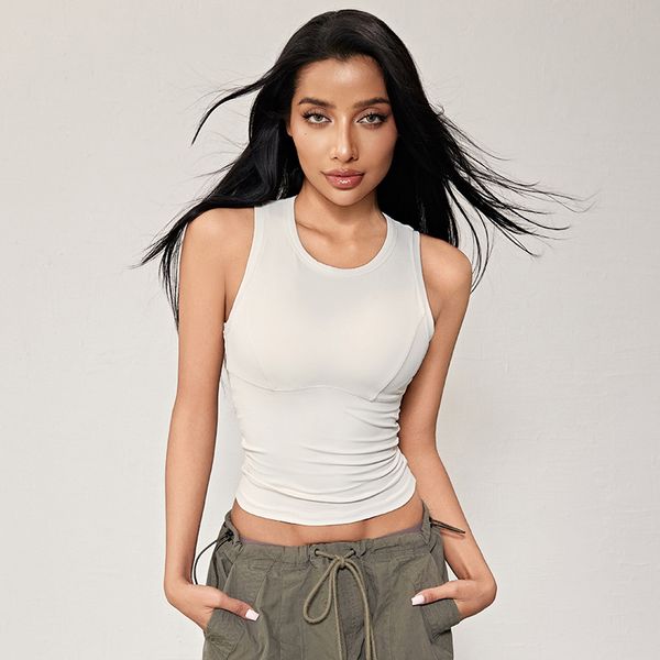 short crop exposed yoga vest quick drying breathable sports bra