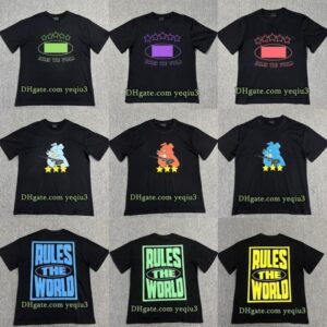 Men Designer T Shirts Fashion Round Neck Printed Tees Plus Size Streetwear Casual Cartoon Couple Tops Trendy Men T Shirt Fun Prints