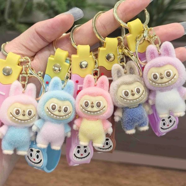 Cute plush fabric keychain, key ring, friendship bracelet, one for each of your friends and loved ones.