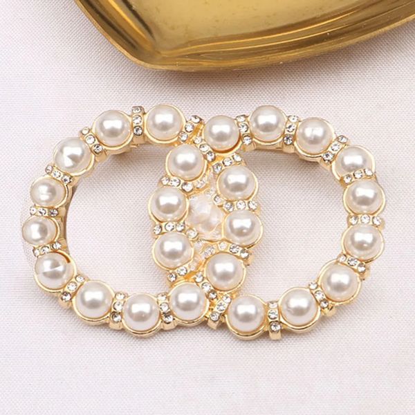 Luxury Pins Brooches Women Crystal Pearl Rhinestone Brooch Pin Wedding Party Jewelry Womens Accessories Gifts