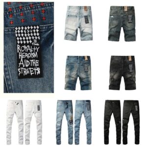 designer KSUBI jeans for mens jean ksubi short pants men trends distressed black ripped biker slim fit motorcycle sweatpants