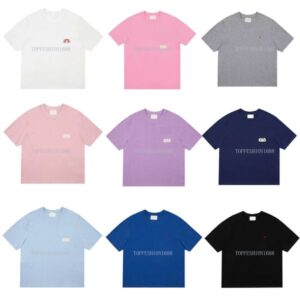 Mens Polo Shirts Designer Tshirt Business Sports Golf T Shirt Paris Fashion Streetwear Small Heart Embroidery Clothes France High Street Casual Pure Cotton Tees