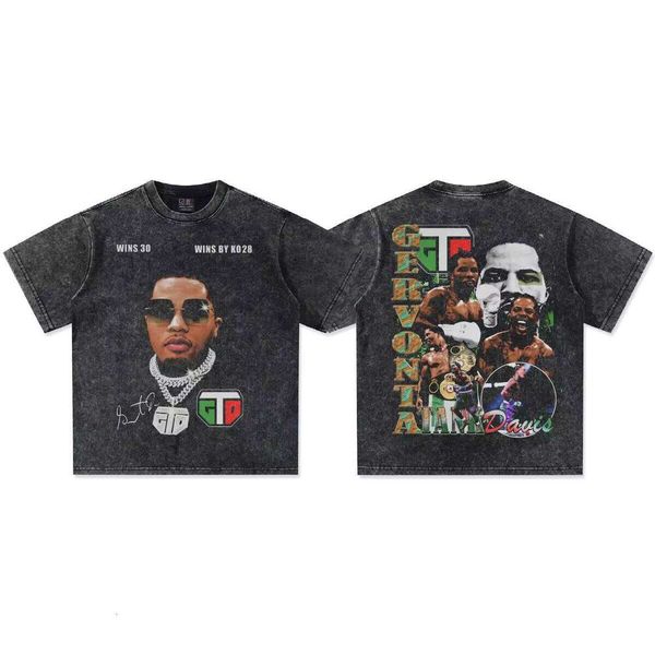 Spring Summer Oversized Crew Neck Top Fashion Tank 300g Heavy American Short Sleeve 100% Cotton Unisex Small T-Shirt