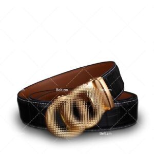 Unisex Designer Brand Belt – Fashionable Lettered Waistband with Durable Smooth Buckle for Both Genders