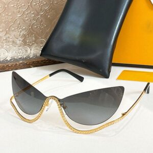 Unique Fashion First Crystal cat eye Sunglasses 40158U Suspended Black Frameless Glasses Male and Female Personality Cool Style Luxury Glasses