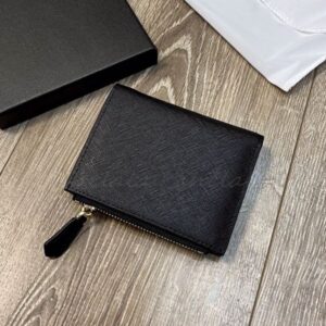 Designer Wallets Purses Card Holders Square Short Purses Cowhide Fashion Brand Change Bags Gift Box