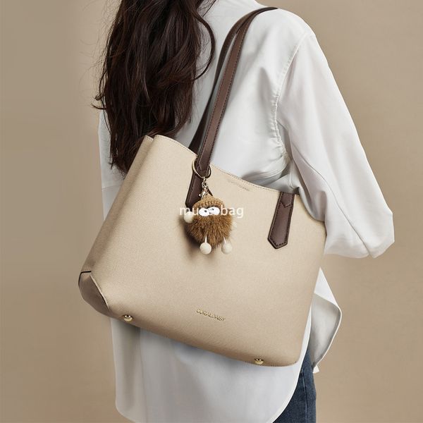 New urban minimalist and large capacity single shoulder bag for women's underarm bag commuting tote bag fashionable and versatile women's bag