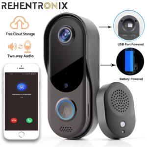 Doorbells Smart WiFi Video Intercom Door bell 2-way Audio Night Vision Outdoor Wireless Security Camera Doorbell 230114
