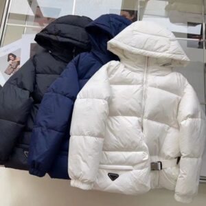 Top womens down jackets designer coat mens parkas fashion matching inverted triangle pattern winter cotton padded clothes keep warm