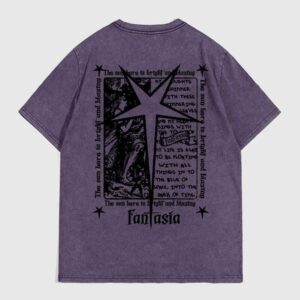 American Style Letter Print Short Sleeve for Men and Women, Summer Loose Street Fashion Brand, Snowflake Pure Cotton Vintage T-Shirt