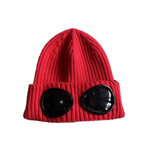 Hats Scarves Sets Beanie/skull Caps C p Two Lens Glasses Goggles Beanies Men Knitted Skull topstoney Outdoor Women Unisex Winter Beanie Black Grey Bonnet