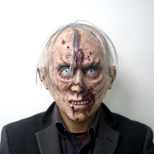 Halloween Horror Mask Demon Face Scary Funny Haunted House Costume Props Carnival Masquerade Party Cosplay Headgear