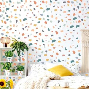 Wall Stickers Colorful Irregular Stone Modern Living Room Bedroom Diy 30x22cm Decoration Background PVC Self-adhesive Wallpaper
