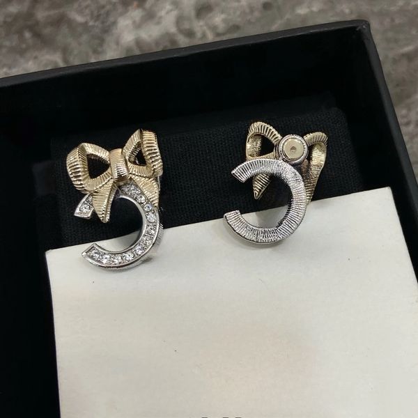 Designer Earrings Classic Letter Ear Stud Women Gold Silver Plated Ear Drop Hoop Earrings Fashion Jewerlry Wedding Party Gift High Quality